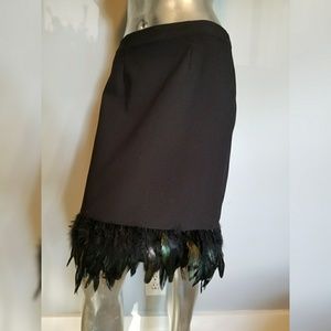 Black midi skirt